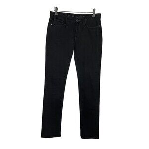 Earnest Sewn Womens 29 Harlan Skinny Jeans Zip Fly Black 29x30